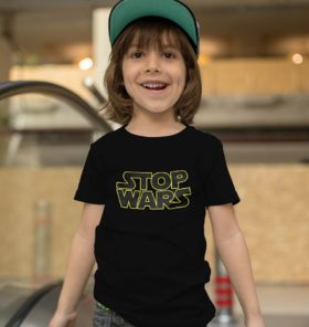 tenues assorties famille t-shirt Stop Wars