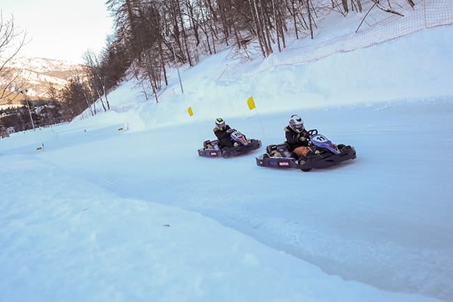 karting sur glace vallée Serre Chevalier Briançon