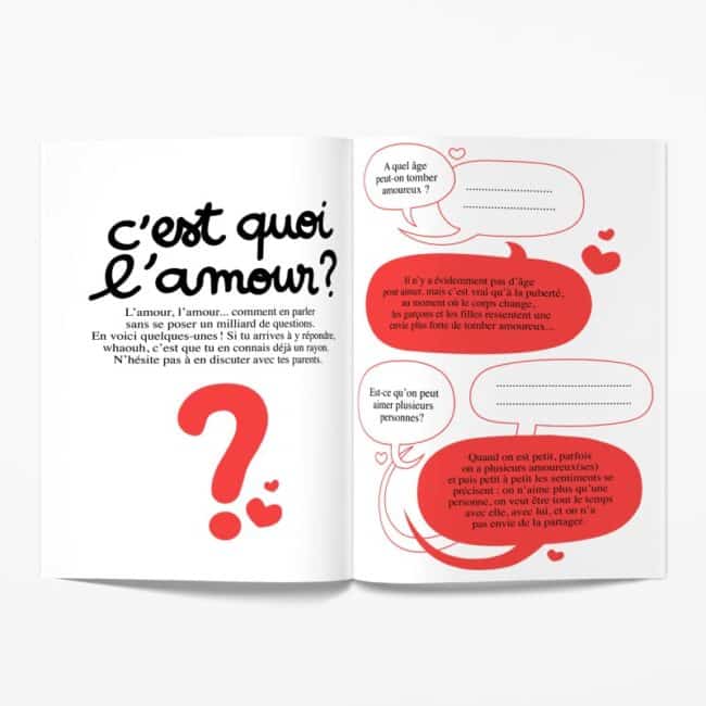 l'amour expliqué aux enfants, avec cahier d'activités Minus