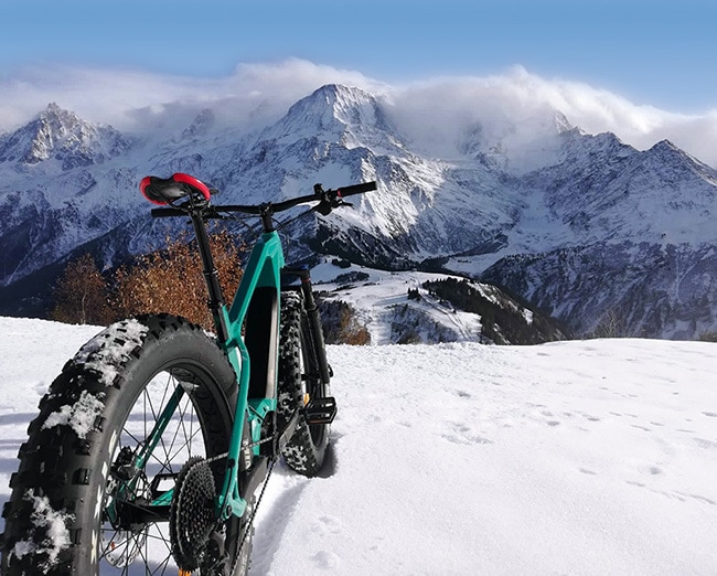 fatbike ou VTT sur neige