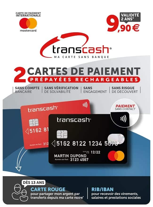 carte de paiement transcah famille