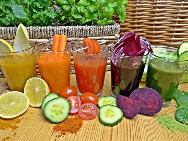 jus detox maison fruits et légumes