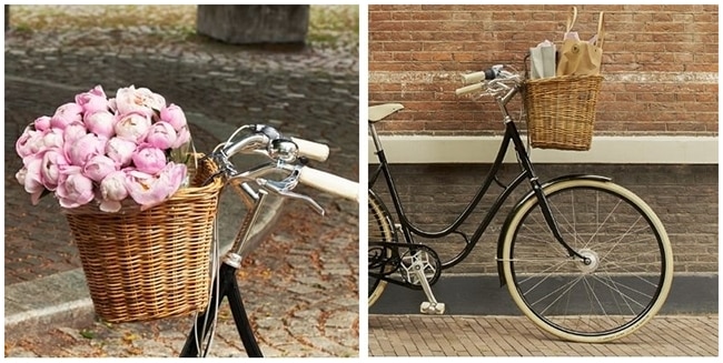 panier velo osier