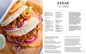 recette de kebab de dinde extraite de Good Junkfood
