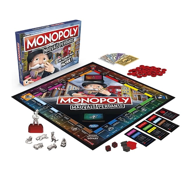 Monopoly Mauvais Perdants plateau ouvert