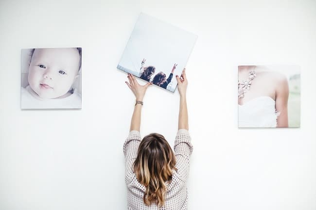 Toile personnalisée artistique d'après photo 