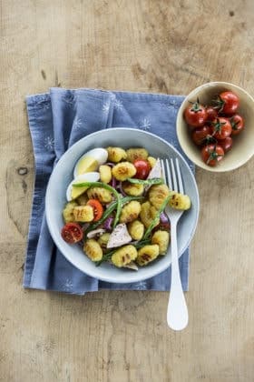 recette salade niçoise aux gnocchi à poêler Giovanni Rana