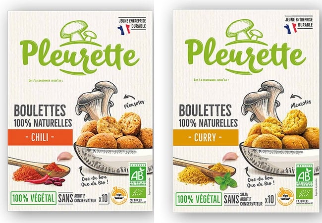 Pleurettes boulettes végétales bio