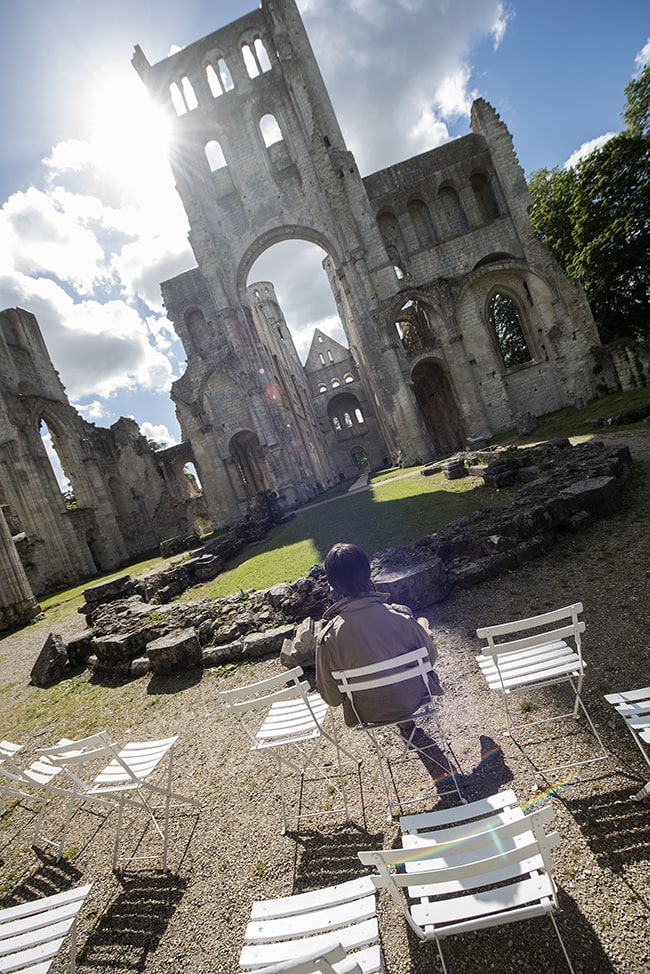 ruines de l'abbaye de Jumièges en Normandie