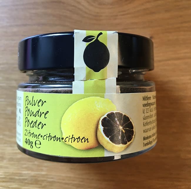 poudre de citron noir 