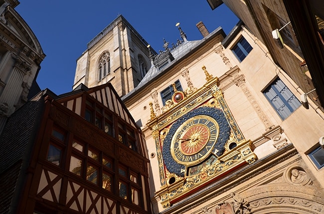 balade dans le vieux Rouen, horloge