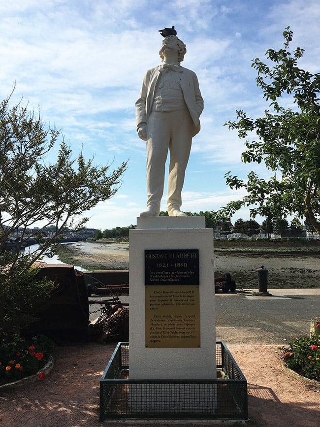 statue de Flaubert à Trouville sur Mer