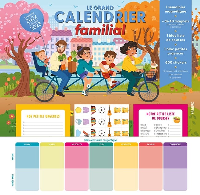 calendrier familial 2023 fleurus
