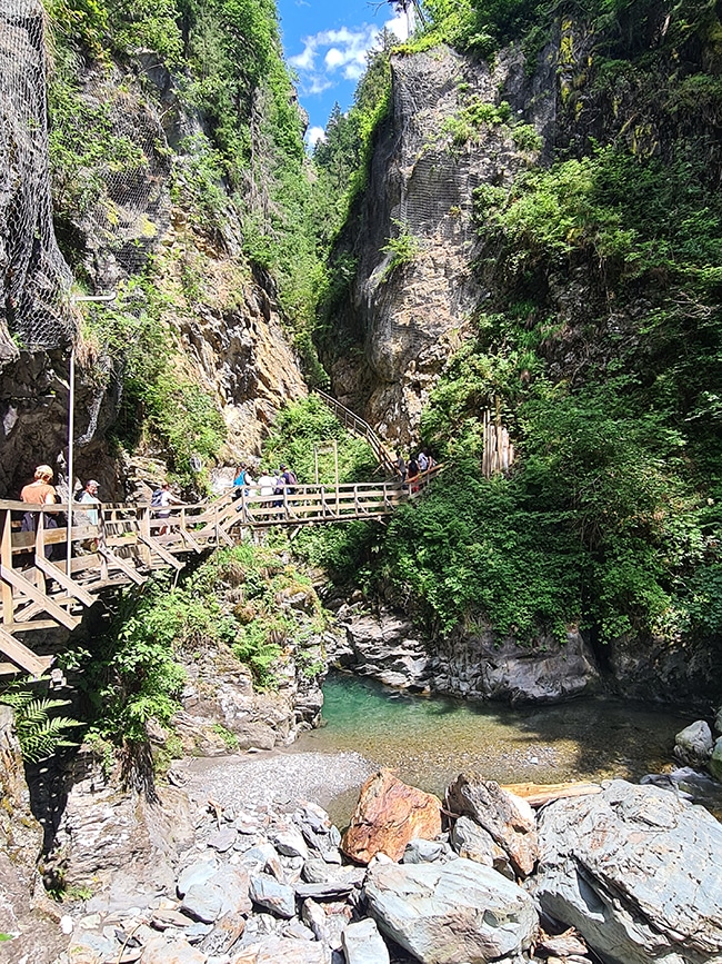 gorges de la diosaz randonnée avec des enfants