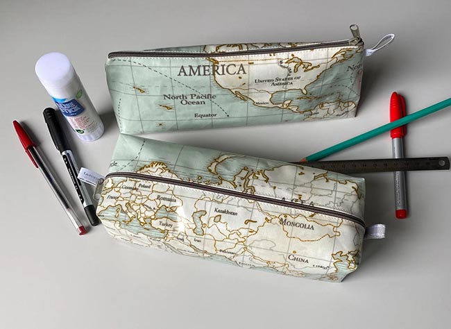 trousse mappemonde etsy