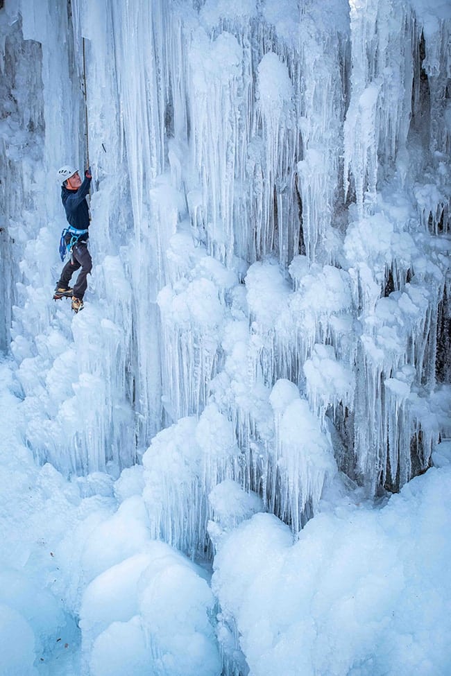 activité hiver insolite initiation escalade sur glace