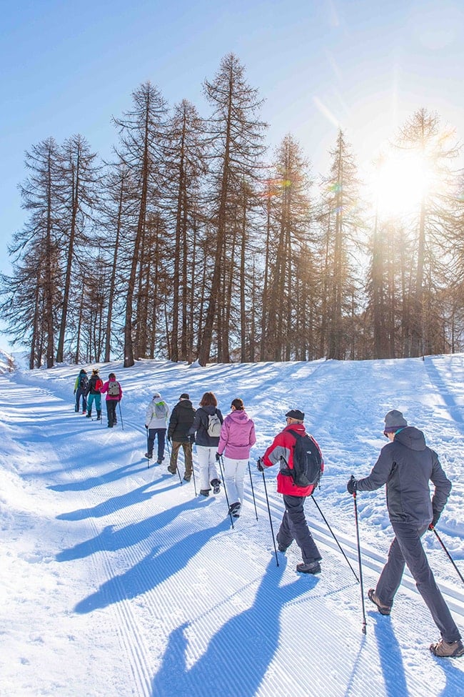 marche nordique montagne hiver