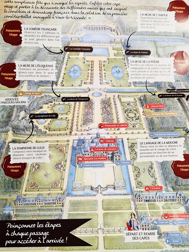 vaux le vicomte parcours molière