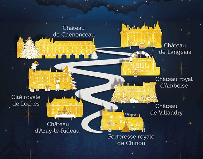 Noël château de la loire 2022