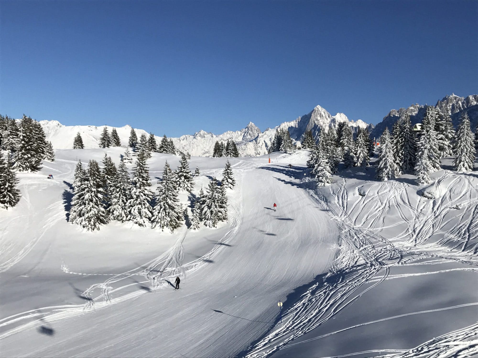 les houches station hiver