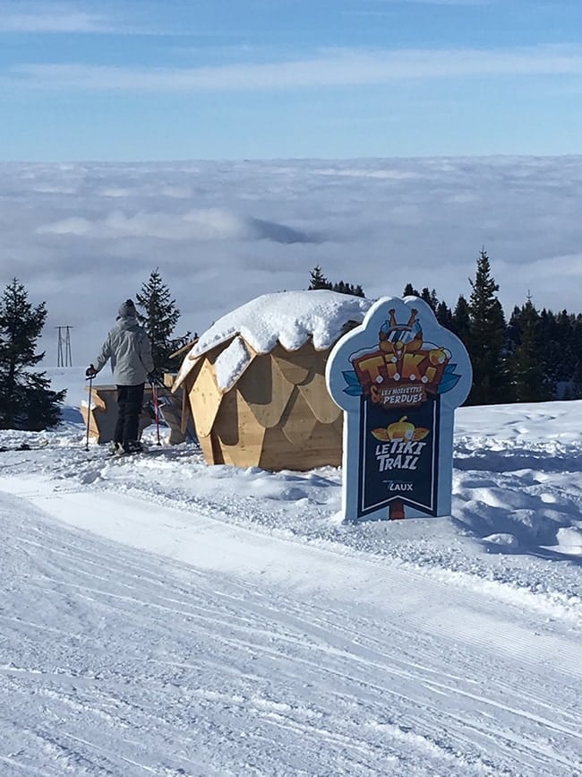 barbecue sur les piste aux 7 Laux