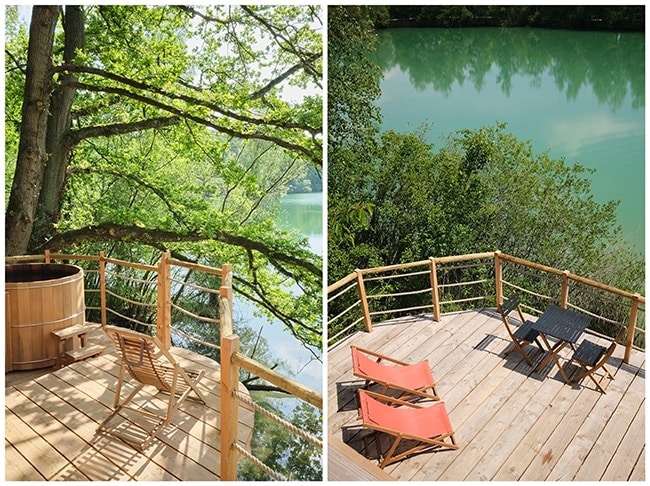 cabane dans les arbres avec jacuzzi foret de compiegne