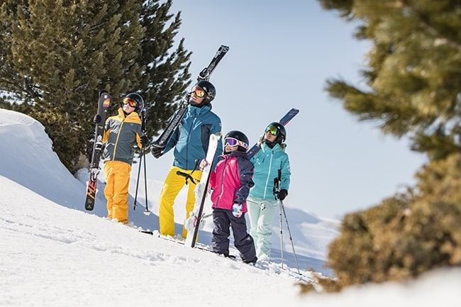 ski de printemps en famille