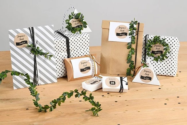 étiquettes cadeaux personnalisées