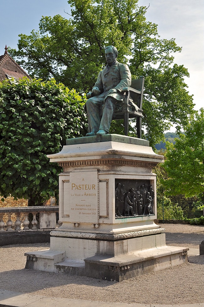 statue Pasteur à Arbois