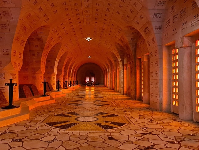 crypte de l'ossuaire de douaumont