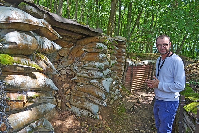 visite des tranchées de verdun