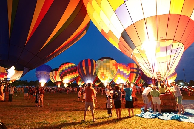 rassemblement vol en montgolfière