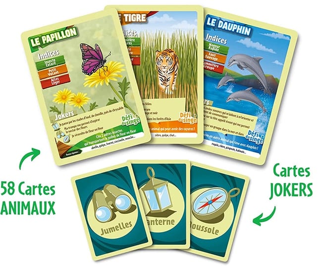 devinette animaux jeu de cartes