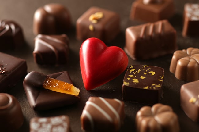 chocolat cadeau Saint-Valentin