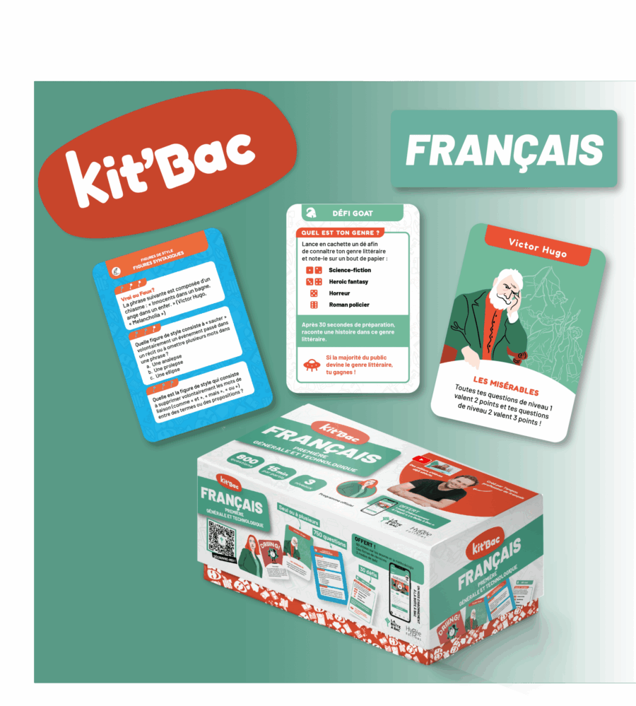 réviser le bac de français avec le jeu kit bac