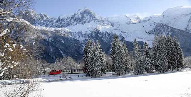 train Mont Blanc express vallée de Chamonix