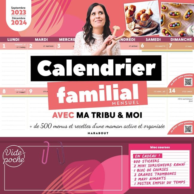 Calendrier Familial 2023 - Pastel Organisateur Familial 2023 Aimanté pour  la Famille avec Notes – Planning Familial Mensuel po[3] - Cdiscount  Beaux-Arts et Loisirs créatifs