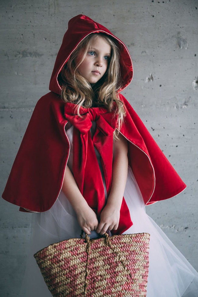 cape petit chaperon rouge petite fille