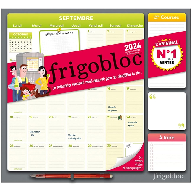 organiseur familial frigo 2024