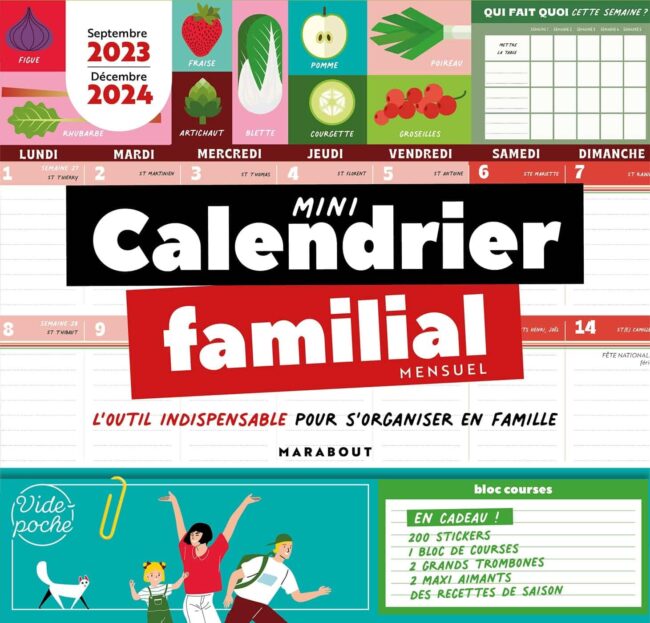 acheter calendrier familial 