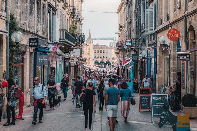 shopping bordeaux rue sainte catherine