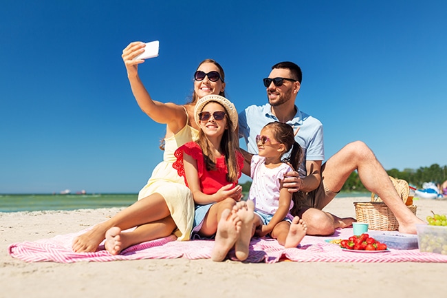 vacances d'été en famille