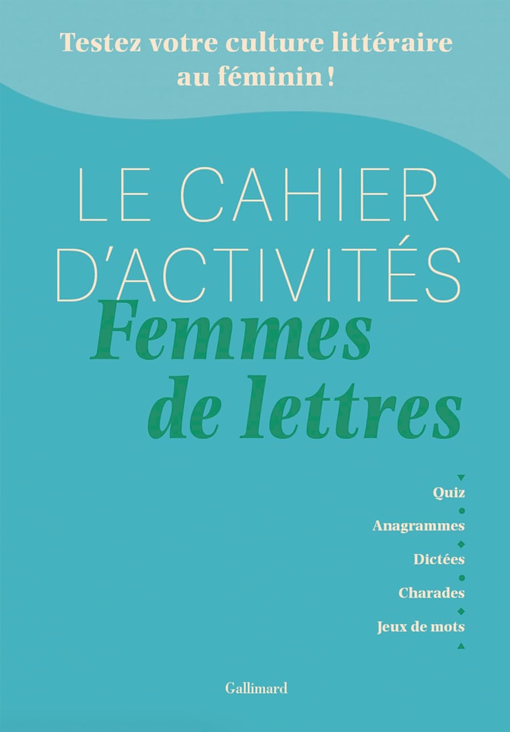 cahier d'activités pour femme qui aime la littérature