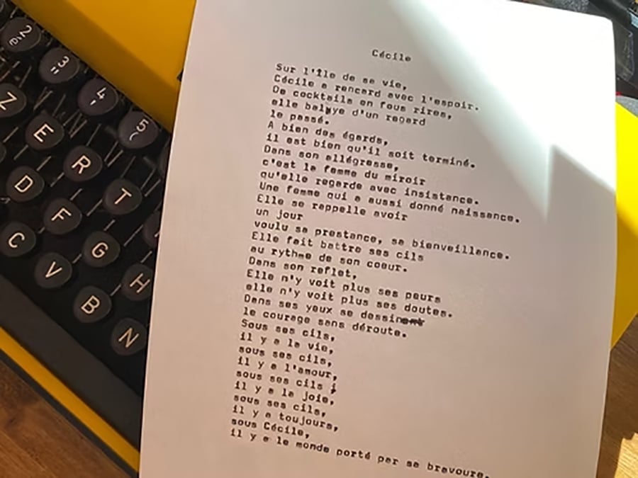 offrir un poème personnalisé