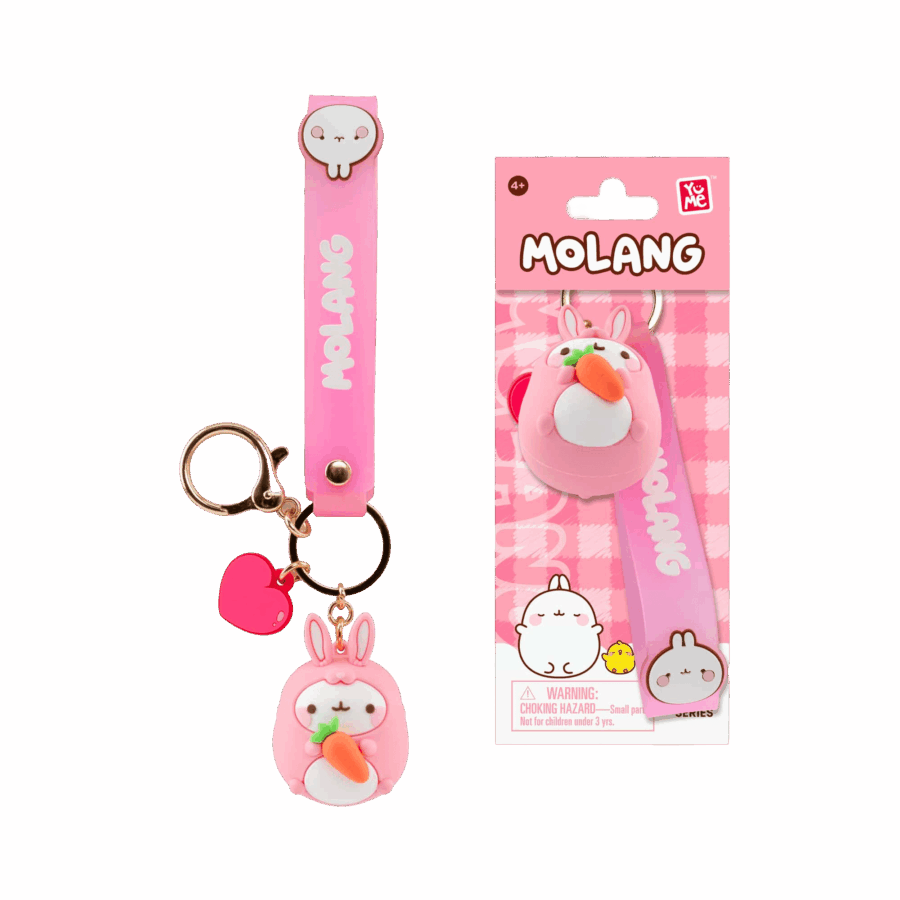 porte clé molang rose