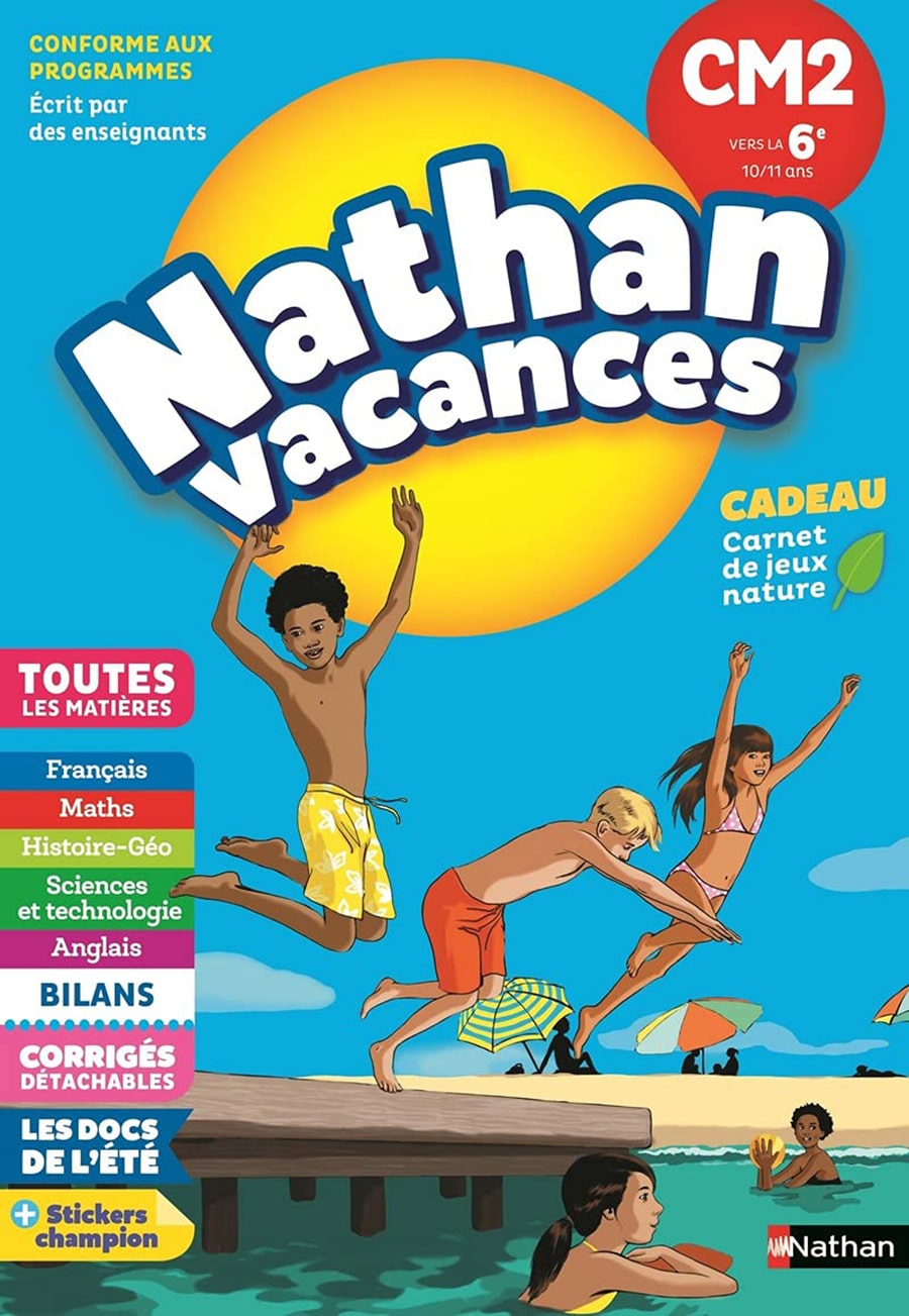 cahier de vacances cm2 6e Nathan avis