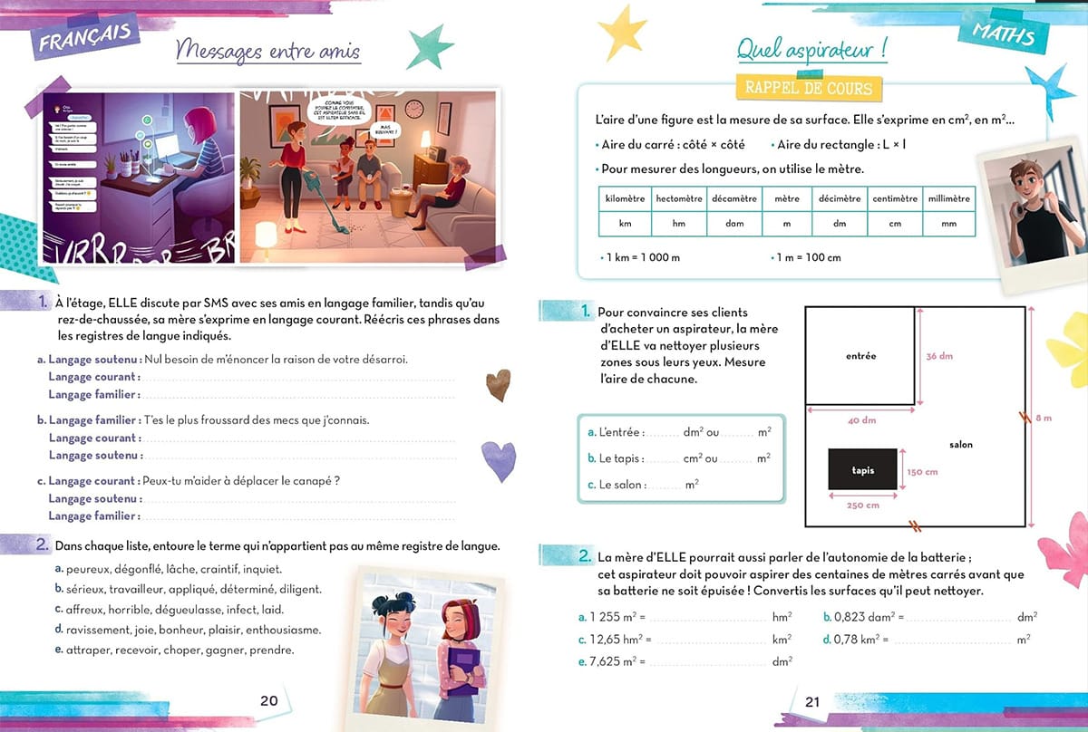 cahier de vacances Elles avis