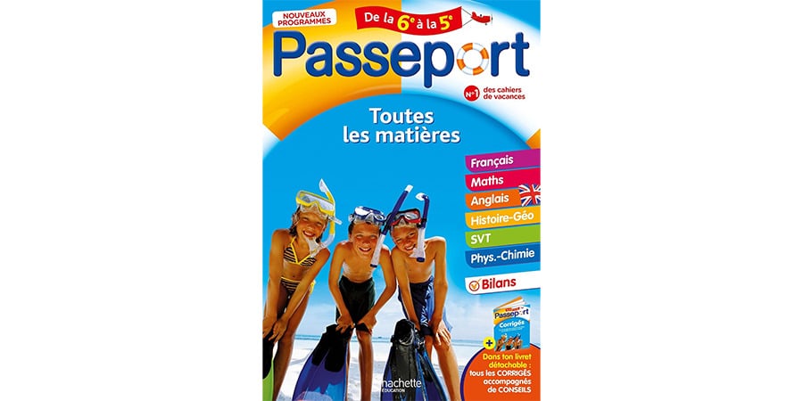 Cahier de vacances Passeport 6e 5e 2026