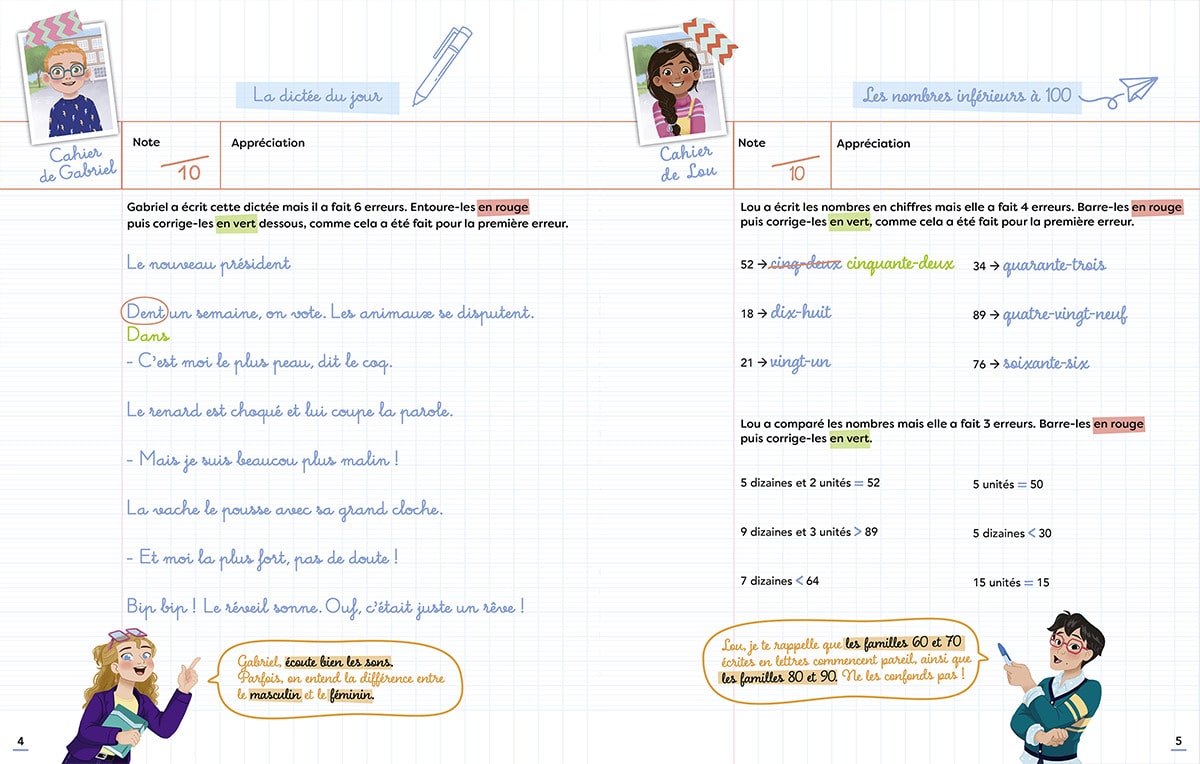 cahier de vacances C’est moi la maîtresse Les Incollables avis