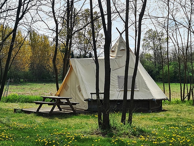 camping accueil velo lac de cormoranche voie bleue